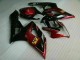 Rouge Noir Carénages Moto GSXR 1000 K5 05-06 Rouge Noir Carénages Moto GSXR 1000 K5 05-06