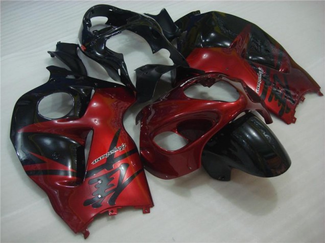 Rouge Noir Carénages Moto GSXR 1300 Hayabusa 96-07 Rouge Noir Carénages Moto GSXR 1300 Hayabusa 96-07