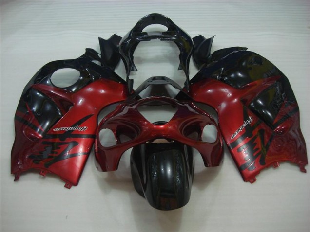 Rouge Noir Carénages Moto GSXR 1300 Hayabusa 96-07 Rouge Noir Carénages Moto GSXR 1300 Hayabusa 96-07