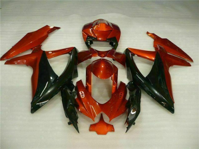 Rouge Noir Carénages Moto GSXR 600 / 750 K8 08-10 Rouge Noir Carénages Moto GSXR 600 / 750 K8 08-10