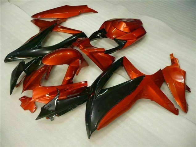 Rouge Noir Carénages Moto GSXR 600 / 750 K8 08-10 Rouge Noir Carénages Moto GSXR 600 / 750 K8 08-10