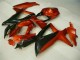 Rouge Noir Carénages Moto GSXR 600 / 750 K8 08-10 Rouge Noir Carénages Moto GSXR 600 / 750 K8 08-10