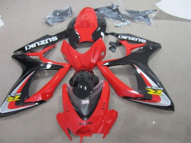 Rouge Noir Carénages Moto GSXR 600 K6 06-07