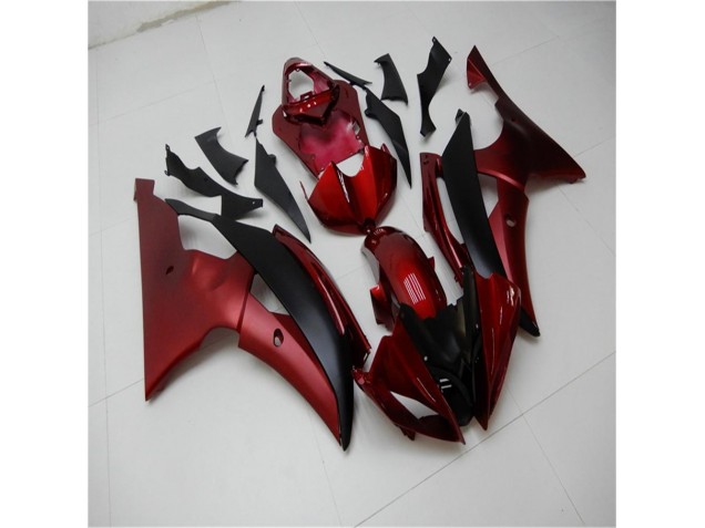 Rouge Noir Carénages Moto R6 08-16 Rouge Noir Carénages Moto R6 08-16