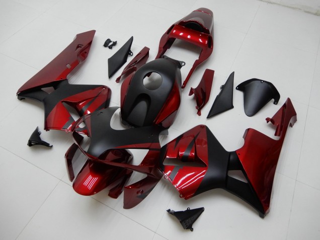 Rouge Noir Carrosserie Moto CBR 600 RR 03-04 Rouge Noir Carrosserie Moto CBR 600 RR 03-04