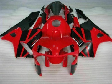 Rouge Noir Kit Carénages Motos CBR 600 RR 03-04