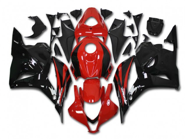 Rouge Noir Kit Carénages Motos CBR 600 RR 09-12 Rouge Noir Kit Carénages Motos CBR 600 RR 09-12