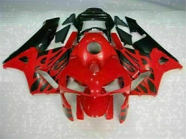 Rouge Noir Kit Carénages Motos Complet CBR 600 RR 03-04