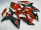 Rouge Noir Kit Carénages Motos Complet GSXR 600 / 750 K6 06-07