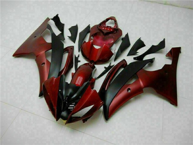 Rouge Noir Kit Carénages Motos Complet R6 08-16