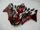 Rouge Noir Kit Carénages Motos Complet R6 08-16