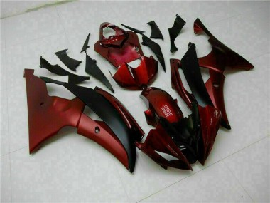 Rouge Noir Kit Carénages Motos Complet R6 08-16