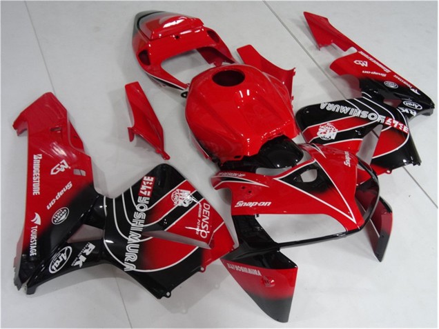 Rouge Noir Kit Carénages Motos & Plastique CBR 600 RR 05-06