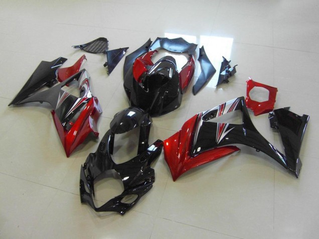 Rouge Noir No Décalque Carénage Moto GSXR 1000 K7 07-08