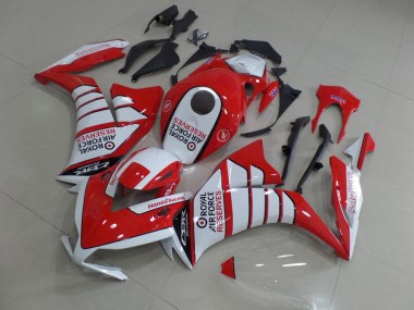 Rouge avec Blanc Wing Carénage Moto CBR 1000 RR 12-16
