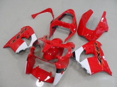 Rouge et Blanc Carénage Moto ZX9R 00-01