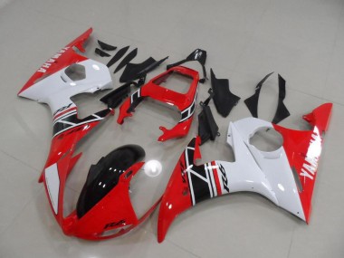 Rouge et Blanc et Noir Carénage Moto R6 03-05