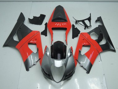 Rouge et Gris Carénage Moto GSXR 1000 K3 03-04