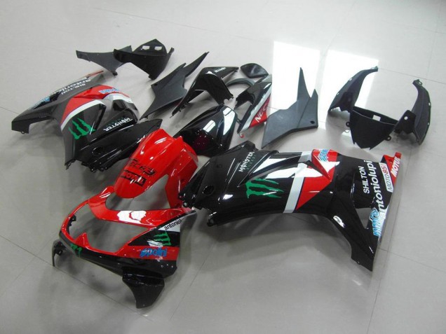 Rouge et Noir Monster Carénage Moto ZX 250R 08-12