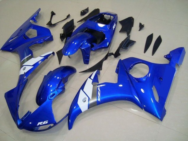 Style OEM Bleu Carénage Moto R6 03-05