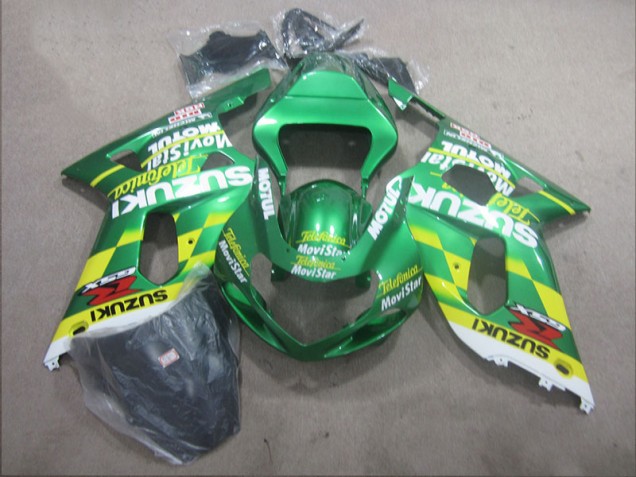 Telefunica Movistar Carénage Moto GSXR 600 K1 K2 K3 01-03 Telefunica Movistar Carénage Moto GSXR 600 K1 K2 K3 01-03