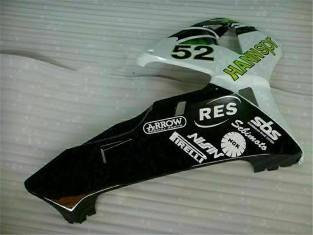 Vert Blanc Noir Carénage Moto CBR 600 RR 03-04 Vert Blanc Noir Carénage Moto CBR 600 RR 03-04