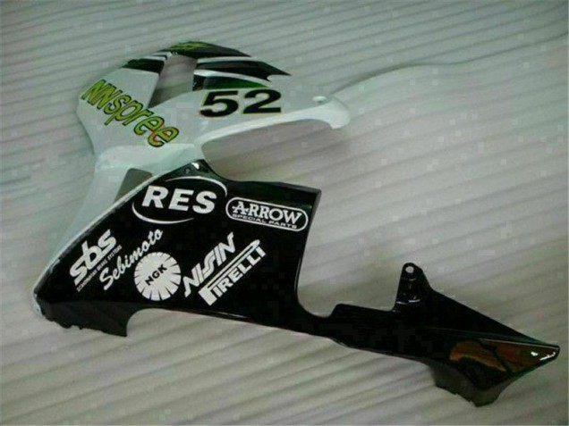 Vert Blanc Noir Carénage Moto CBR 600 RR 03-04 Vert Blanc Noir Carénage Moto CBR 600 RR 03-04