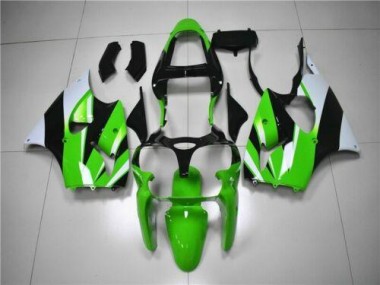 Vert Blanc Noir Carénage Moto ZX6R 00-02