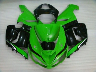 Vert Blanc Noir Carénage Moto ZX6R 05-06