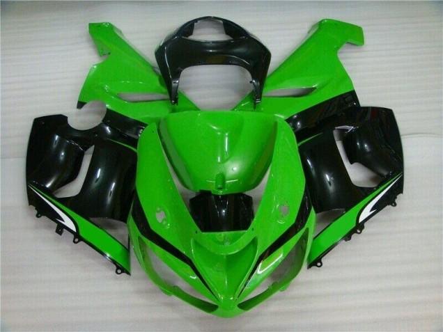 Vert Blanc Noir Carénage Moto ZX6R 05-06
