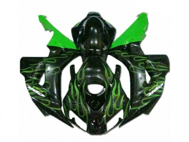 Vert Flamme Noir Carénage Moto CBR 1000 RR 06-07