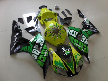 Vert Jaune Rossi Carénage Moto CBR 1000 RR 06-07