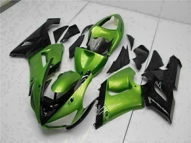 Vert Kit Carénages Motos & Plastique ZX6R 05-06 Vert Kit Carénages Motos & Plastique ZX6R 05-06