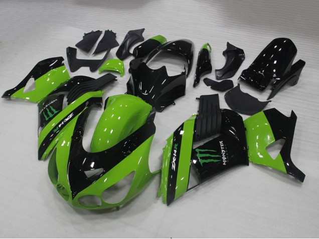 Vert Monster Carénage Moto ZX14R ZZR 1400 06-11 Vert Monster Carénage Moto ZX14R ZZR 1400 06-11