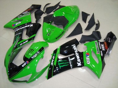 Vert Monster Carénage Moto ZX6R 05-06