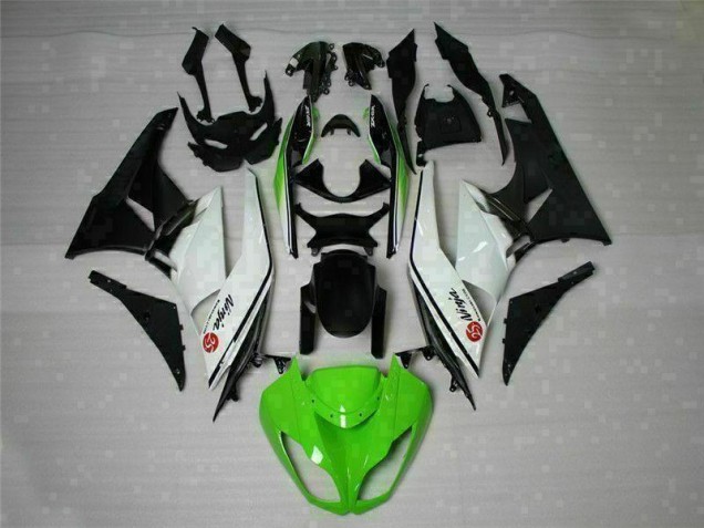 Vert Noir Blanc 25 Carénage Moto ZX6R 09-12