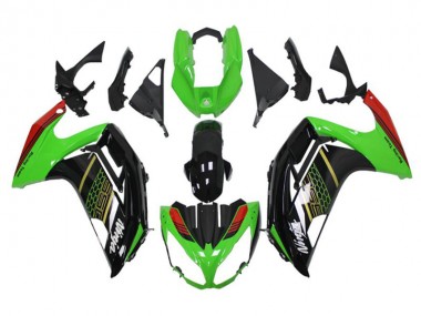 Vert Noir Carénage Moto EX650 12-16