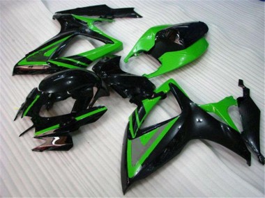 Vert Noir Carénage Moto GSXR 600 / 750 K6 06-07