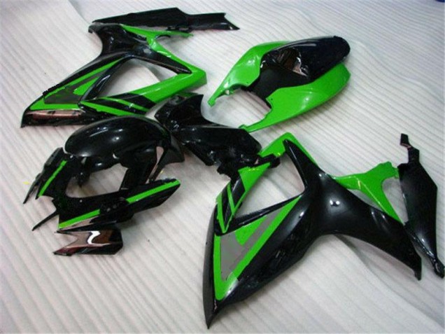 Vert Noir Carénage Moto GSXR 600 / 750 K6 06-07