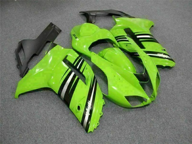 Vert Noir Carénage Moto ZX6R 07-08 Vert Noir Carénage Moto ZX6R 07-08