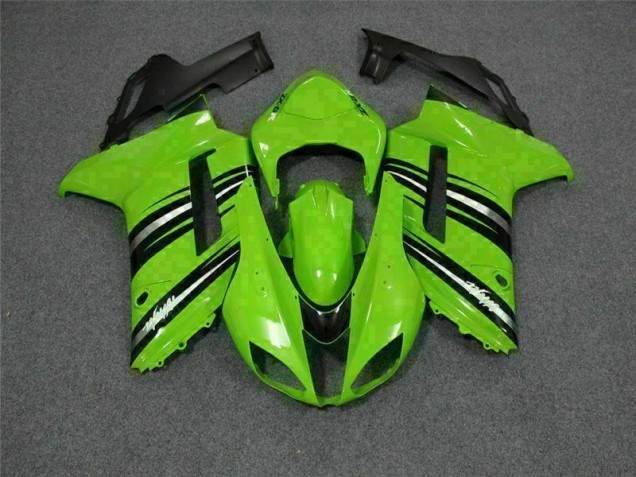 Vert Noir Carénage Moto ZX6R 07-08 Vert Noir Carénage Moto ZX6R 07-08