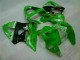Vert Noir Carénages Moto ZX6R 00-02 Vert Noir Carénages Moto ZX6R 00-02