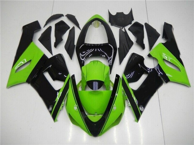 Vert Noir Carénages Moto ZX6R 05-06 Vert Noir Carénages Moto ZX6R 05-06