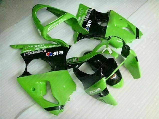 Vert Noir Kit Carénages Motos Complet ZX6R 00-02 Vert Noir Kit Carénages Motos Complet ZX6R 00-02