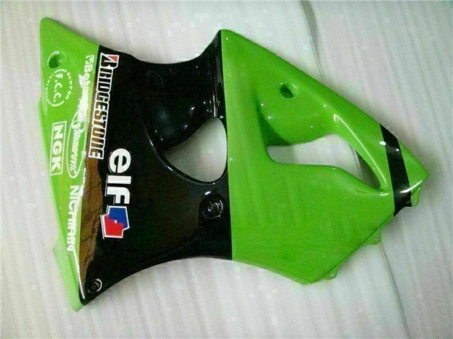 Vert Noir Kit Carénages Motos Complet ZX6R 00-02 Vert Noir Kit Carénages Motos Complet ZX6R 00-02