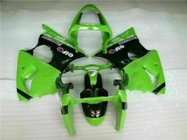 Vert Noir Kit Carénages Motos Complet ZX6R 00-02