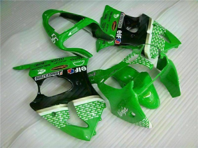 Vert Noir Kit Carénages Motos & Plastique ZX6R 00-02