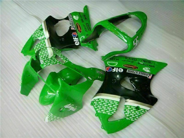 Vert Noir Kit Carénages Motos & Plastique ZX6R 00-02