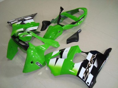 Vert Noir Kit Carénages Motos ZX6R 00-02