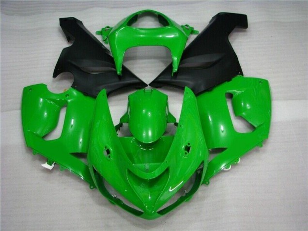 Vert Noir Mat Carénage Moto ZX6R 05-06 Vert Noir Mat Carénage Moto ZX6R 05-06